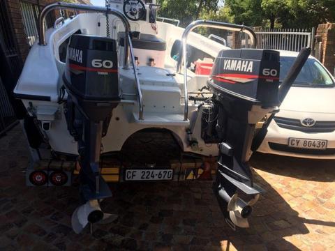2 x 60 Yamaha Outboards