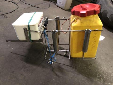 Stainless steel fishing rack for Jet ski