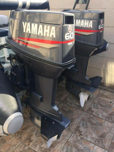 Pair of 60hp Yamaha Outboards