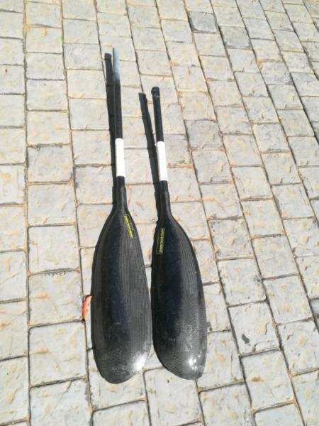 Carbon Paddles - Knysna Racing split Paddles
