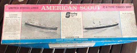 American Scout Vintage Model Boat