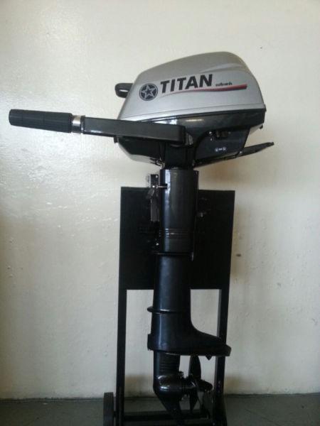 5 HP Outboard motor,Short shaft,Titan,brand new Quality.Parts are interchangeable with Yamaha