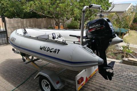 Rubber Duck 3,6m Semi Rigid – with ‘as new’ 30HP FI Suzuki 4 Stroke