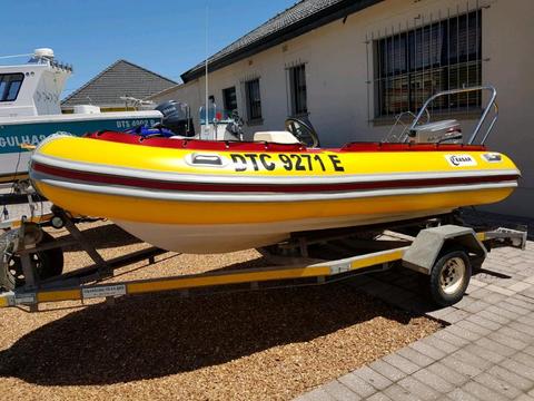 Immaculate 4.3m Semi Rigid & 30hp Mariner