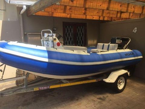 4.7m Wildcat Rubber Duck 50hp Yamaha auto lube
