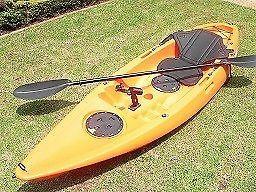 Pioneer Kayak, single including seat, paddle, leash and rod holder, BRAND NEW