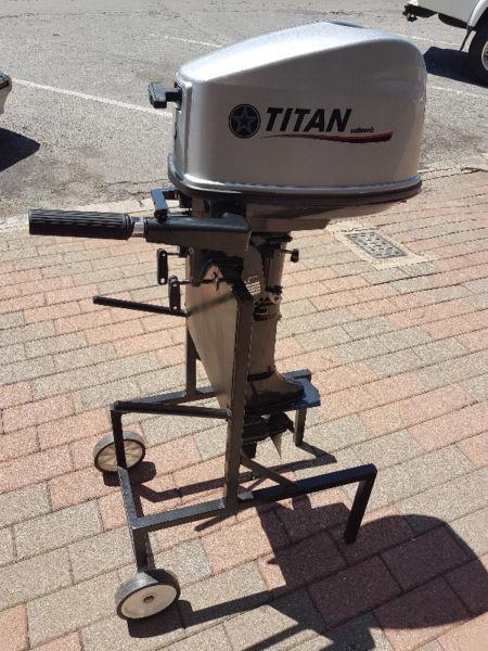 5 HP Outboard motor,Short shaft,Titan,brand new Quality.Parts are interchangeable with Yamaha