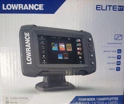 CHRISTMAS SPECIAL LOWRANCE ELITE 5 TI WITH TOTALSCAN TRANSDUCER !!!