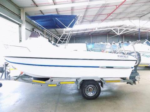 gamefish 510 on trailer 2 x 50 hp yamaha 4 strokes !!!!