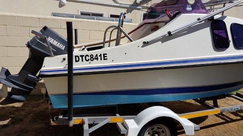 Avenger Cabin Boat Yamaha 70 trim and tilt