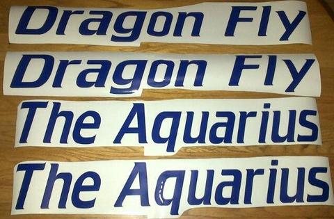 Boat name or number decals stickers graphics