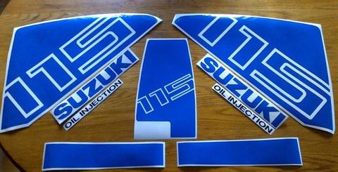 Suzuki motor cowl decals stickers kits - DT, four stroke etc