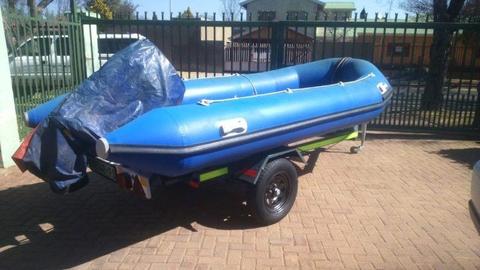 Rigid Hull Inflatable Boat with 25hp Yamaha outboard