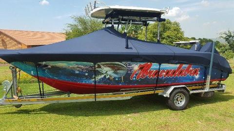 Custom made boat and Jetski covers for towing and storage