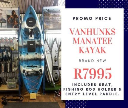 Brand new Manatee 9ft kayak with seat and paddle