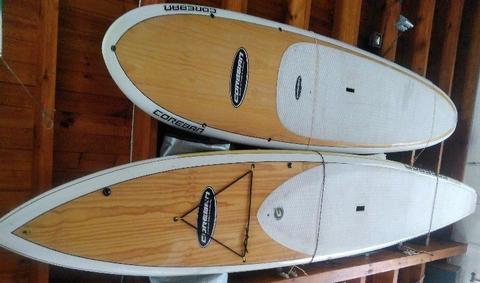Two SUP Stand up paddle boards