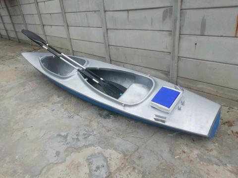 Canoe paddles and roof rack