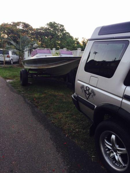 Bargain!!!! Mini xtaski speed boat hull for sale on trailer