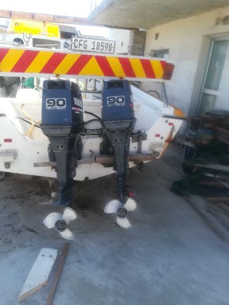 90 hp Yamaha outboard motors for sale