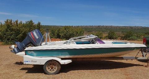 Scimitar 160 Legacy river boat with 90 hp Yamaha engine