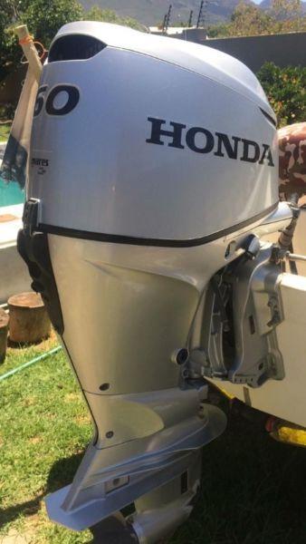 HONDA 60 HP four stroke outboard boat engine