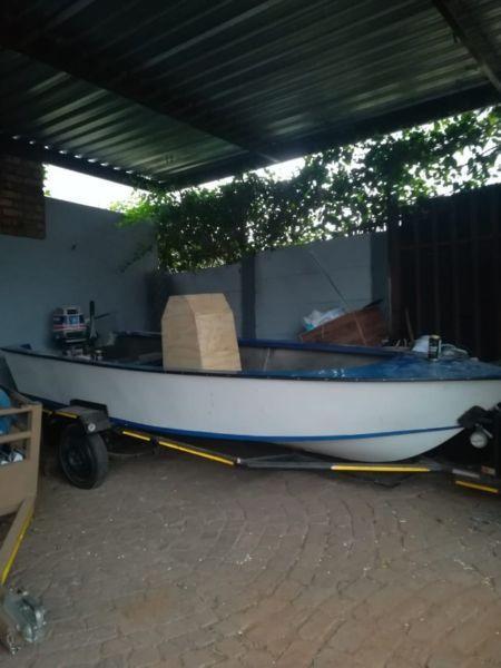 Boat and trailer