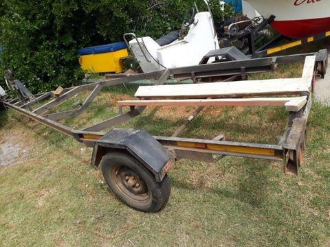 Boat trailer with papers