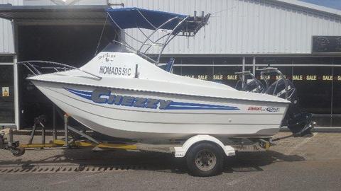 King Cat 170 with 2x90 hp Evinrude E-tecs - 2009 models