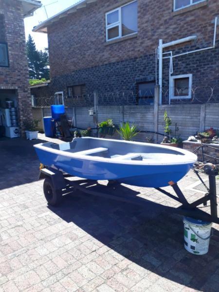 Dingy Boat on Trailer