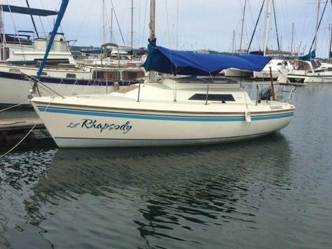 Holiday 23 trailer sailer for sale