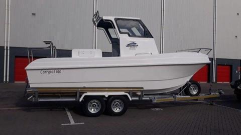 BRAND NEW Carry Cat 670 Sport Wheelhouse*2 x 115 Hp Suzuki Four Strokes (LEAN BURNS)…