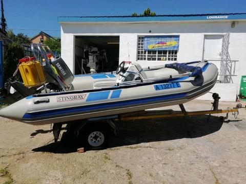 4.5m Stingray rubberduc Boat