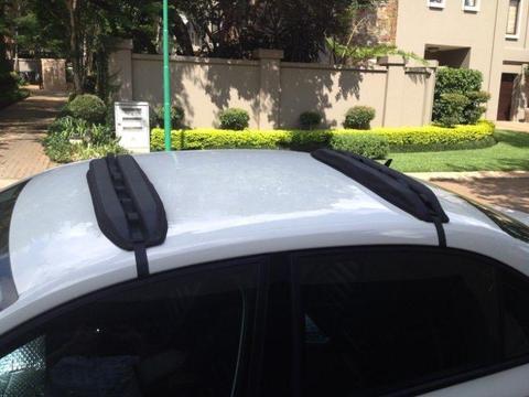 Soft Roof rack, to fit most cars, for kayaks, canoes, windsurfers, surfboards etc