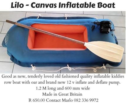 Inflatable kiddies boat