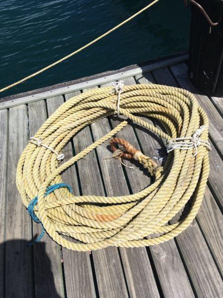 MOORING ROPE - USED APPROX. 30 MTRS