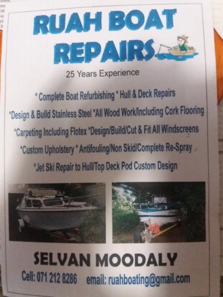 Boats and yacht repairs