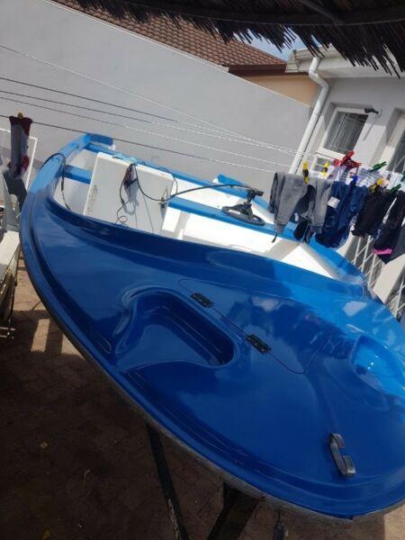 UNFINISHED PROJECT: 4.5M River Boat for sale with Trailer - No engine