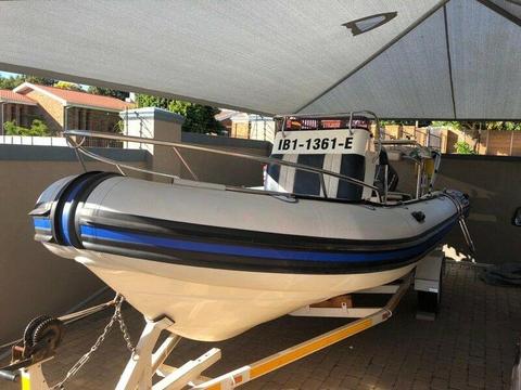 6.5 meter Falcon RIB New tubes - 100% replaced in 2017. 200 hp Yamaha -2stroke engine . 3 x 50 litre Urgent