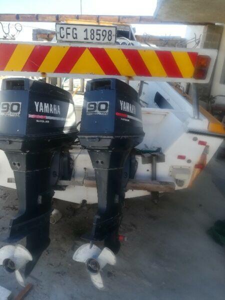 90 hp Yamaha outboard motors for sale