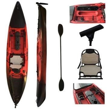 Kayak (Fishing Kayak) Single Seater - Vanhunks Black Bass (Brand New)