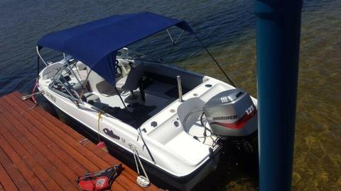 Clifton 18ft with 125hp mariner speed boat
