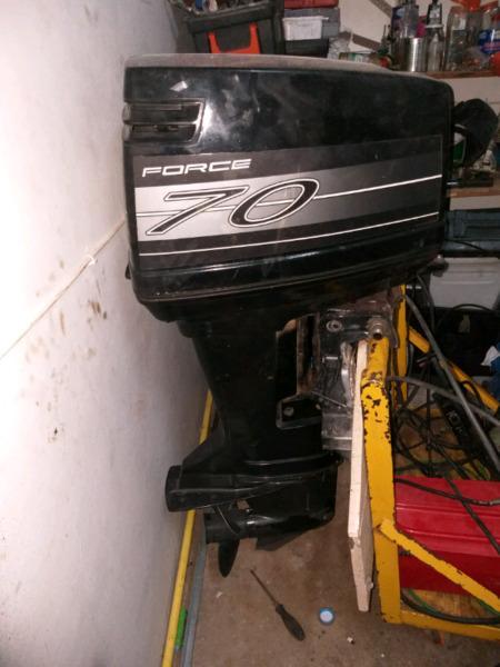 Force 70hp outboard engine