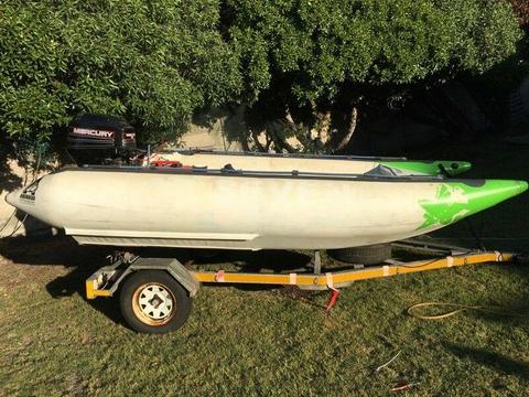 Aquarius Inflatable Boat with 40HP Mercury - Urgent Sale