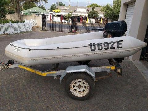 3.0m Gemini 15hp Evinrude