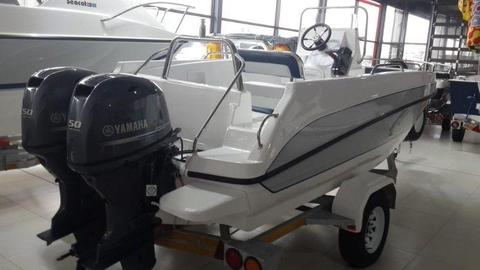Explorer 510 CC with 2 x FT50 Yamaha Four Stokes on Trailer ( Brand New )