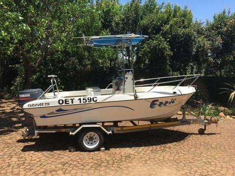 Survivor 550 with 2 x 60 HP Yamaha Autolube Engines