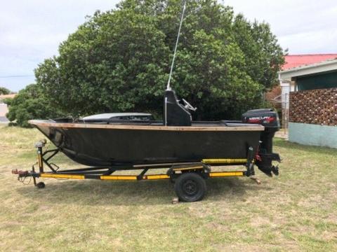 17ft tigerfish hull with 2 x 60hp Mercury Outboard’s