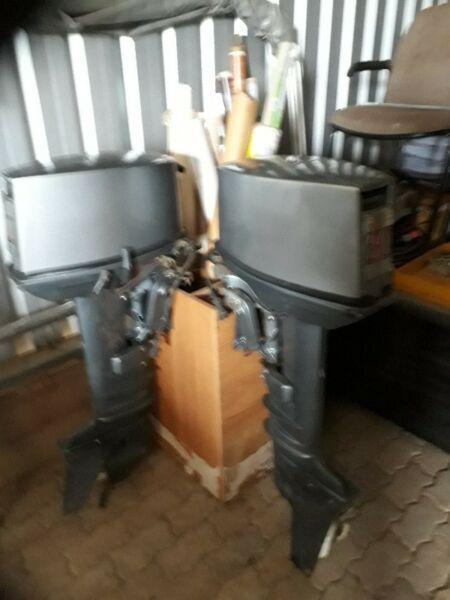 Yamaha 30 hp electric long shafts x2