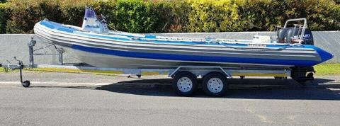 Super Duck 8m 2 x 115hp Suzuki Four Stroke outboards 