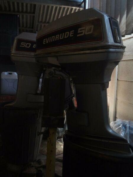 Boat motors for sale Evinrude 50hp 